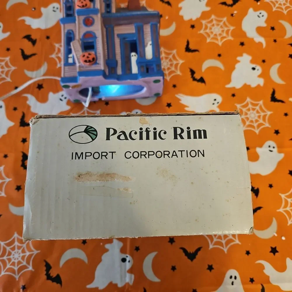 Pacific Rim Electrified Ceramic Haunted House with Lights